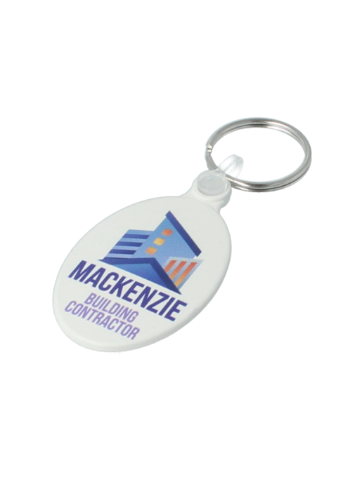 50mm Oval Keyring