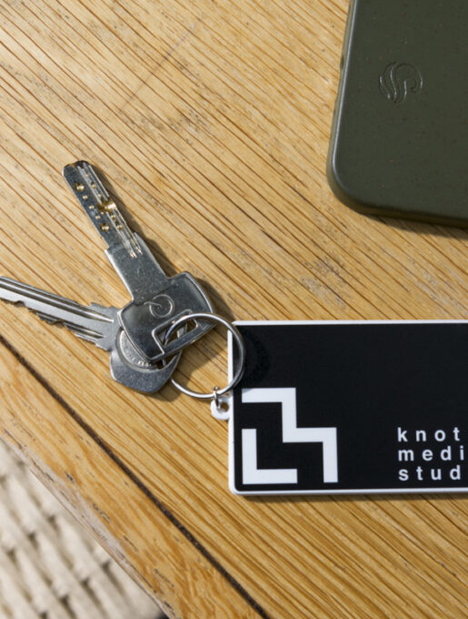80mm Rectangle Keyring