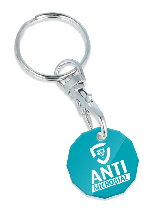 AntiMicrobial Trolley Coin Keyring